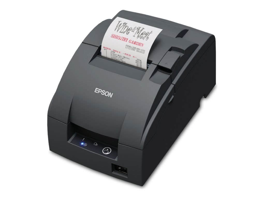 Impressora Recibos Epson TM U220IIB Matriz Ponto Duas Cores Serial Cortador Cinza