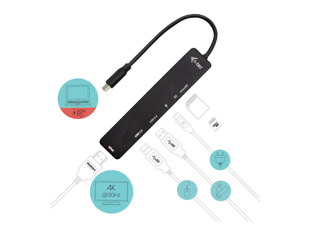 Docking Station iTec Travel Easy USB-C Thunderbolt 3 HDMI - Imagem 1