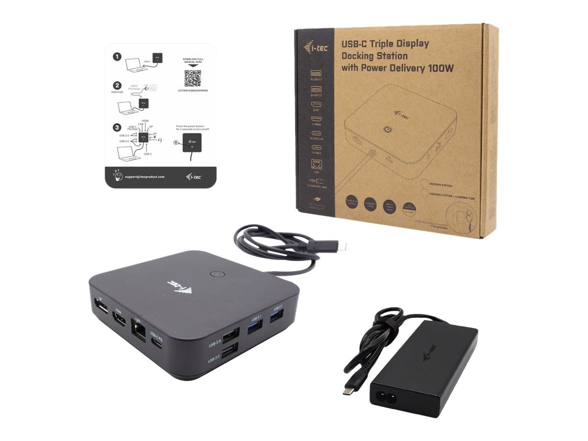 Estação de Engate i-Tec Thunderbolt USB-C Triplo Ecrã Gigabit 112W - Imagem 8
