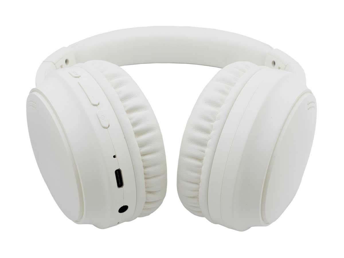 Auscultadores CoolBox AIR-40 Bluetooth Microfone ANC Branco - Imagem 4