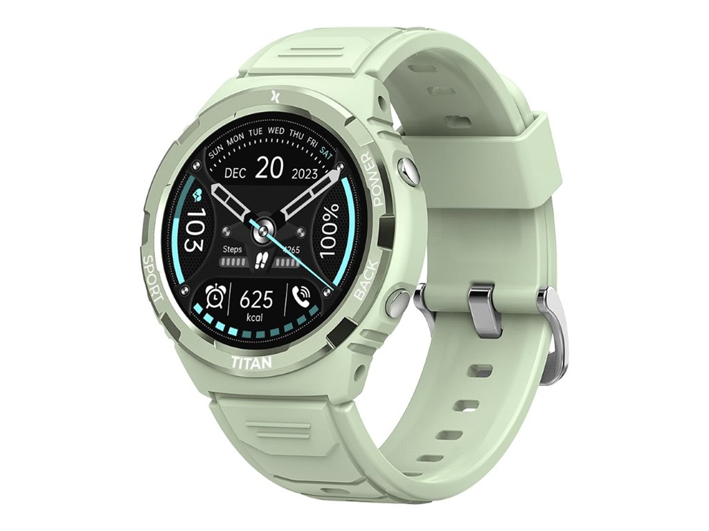 Relógio inteligente MaxCom FW100 Titan Valkiria 1.3" Menta Silicone Bluetooth - Imagem 2