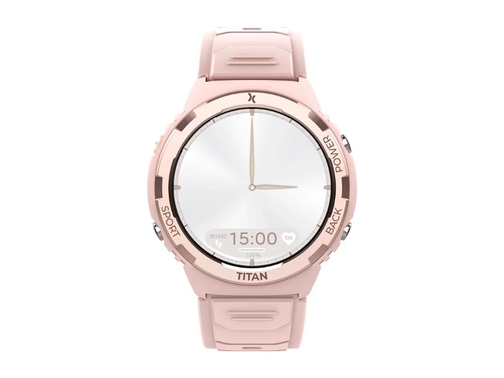 Relógio Inteligente MaxCom FW100 Titan Valkiria 1.3" Silicone Rosa - Imagem 2