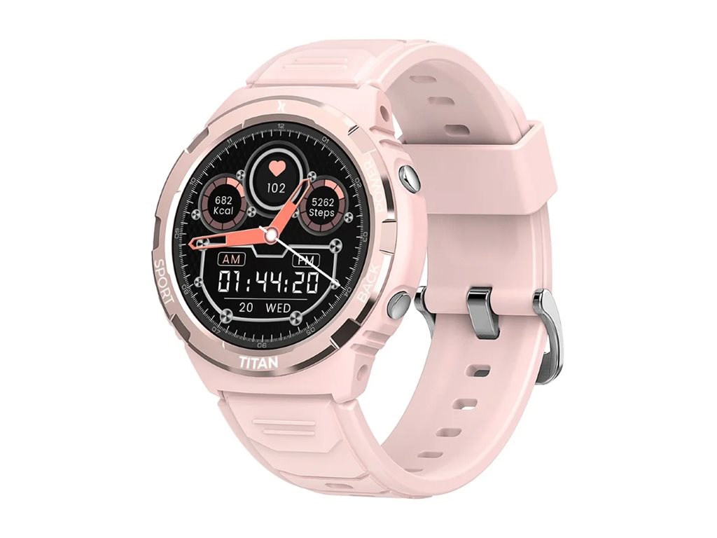 Relógio Inteligente MaxCom FW100 Titan Valkiria 1.3" Silicone Rosa