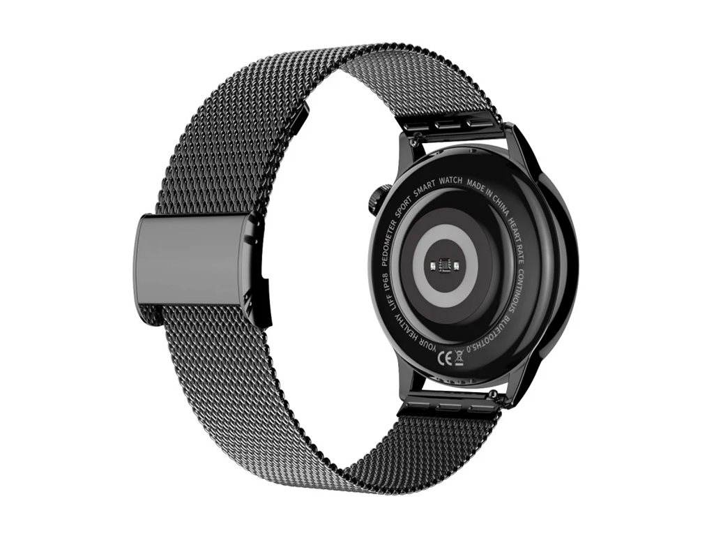 Smartwatch MaxCom FW58 Vanad Pro 1.3" Pulseira Metal Preto