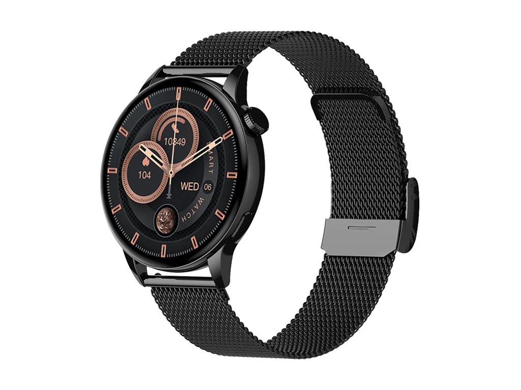 Smartwatch MaxCom FW58 Vanad Pro 1.3" Pulseira Metal Preto - Imagem 3