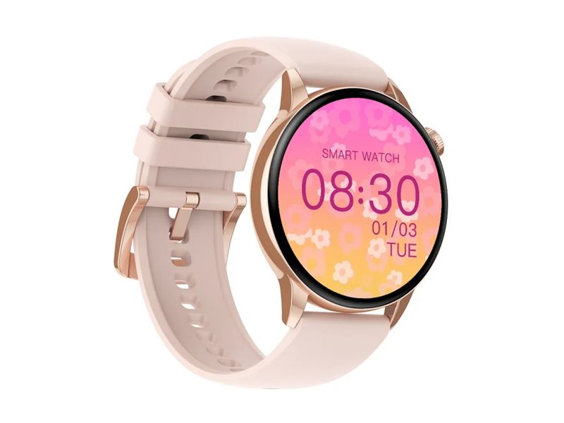 Relógio Inteligente MaxCom FW58 Vanad Pro 1.3" Pulseira Metal Dourada - Imagem 2
