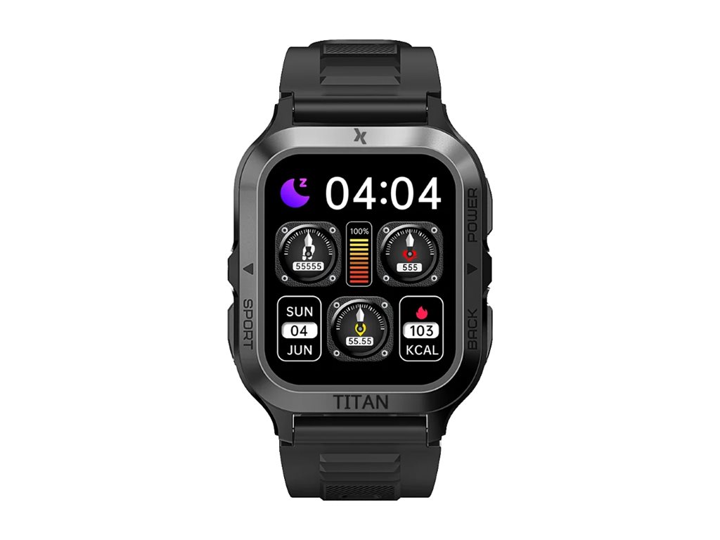 Relógio Inteligente MaxCom FW67 Titan Pro 1.85" Alça Silicone Grafite - Imagem 1