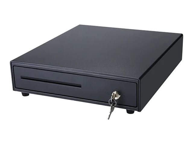 Gaveta de Caixa ZONERICH ZQ-330E 4 Notas 8 Moedas Preto 330 - Imagem 1