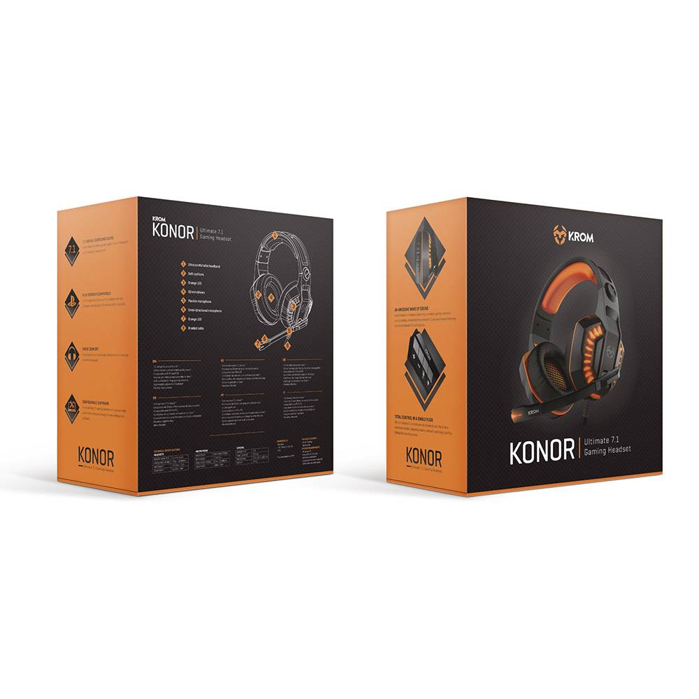 Auscultadores KROM Konor USB Com Cabo - Imagem 7