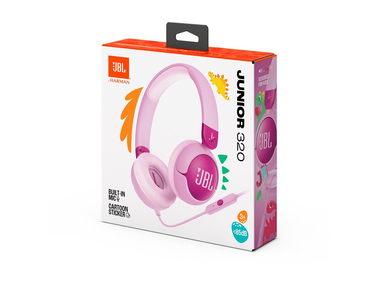 Auscultadores JBL Junior 320 Com Fio Microfone Isolamento Ruído Púrpura - Imagem 1
