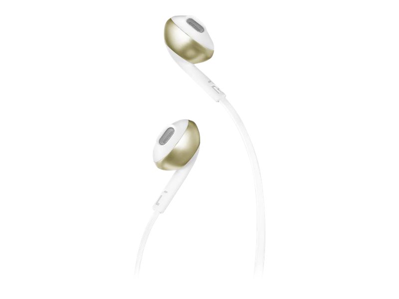 Auscultadores In-Ear JBL T205 com Microfone Champanhe - Imagem 1