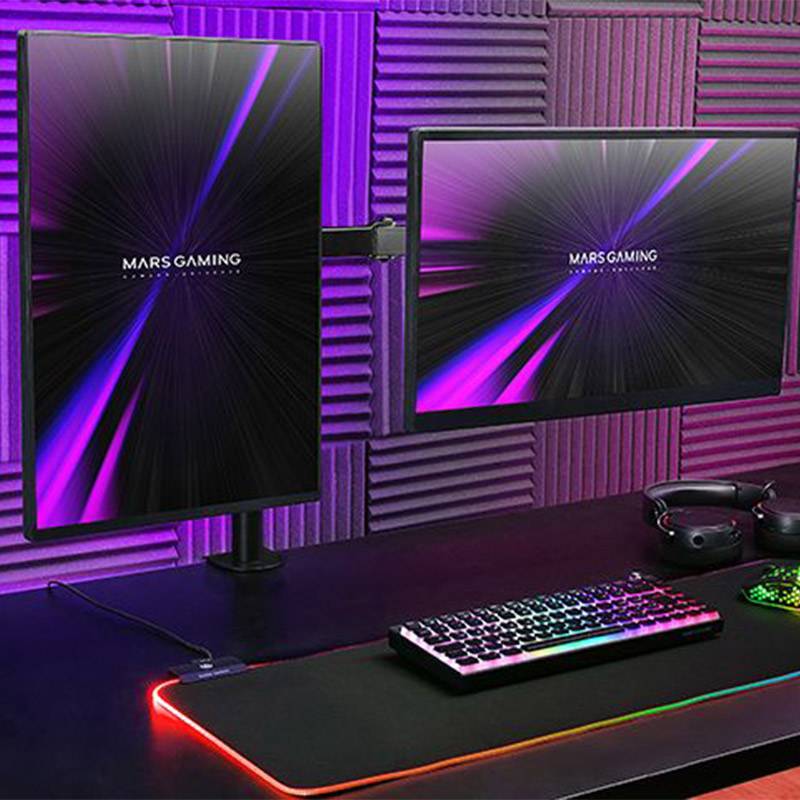 Suporte de Monitor Mars Gaming MARM2 Duplo 27" Preto - Imagem 2