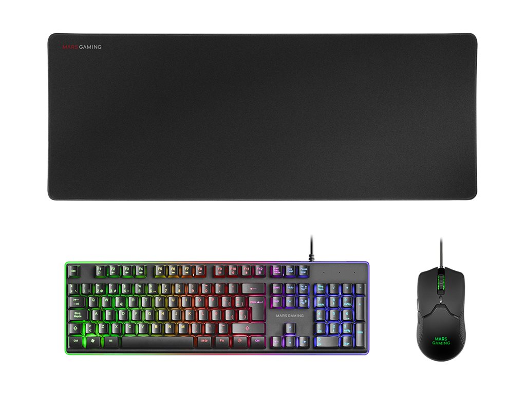 Conjunto Gaming MARS GAMING MCPX PREMIUM PT H-Mech Full Size Retroiluminado Preto - Imagem 2