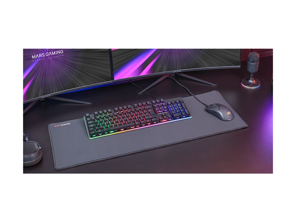 Conjunto Gaming MARS GAMING MCPX PREMIUM PT H-Mech Full Size Retroiluminado Preto - Imagem 3