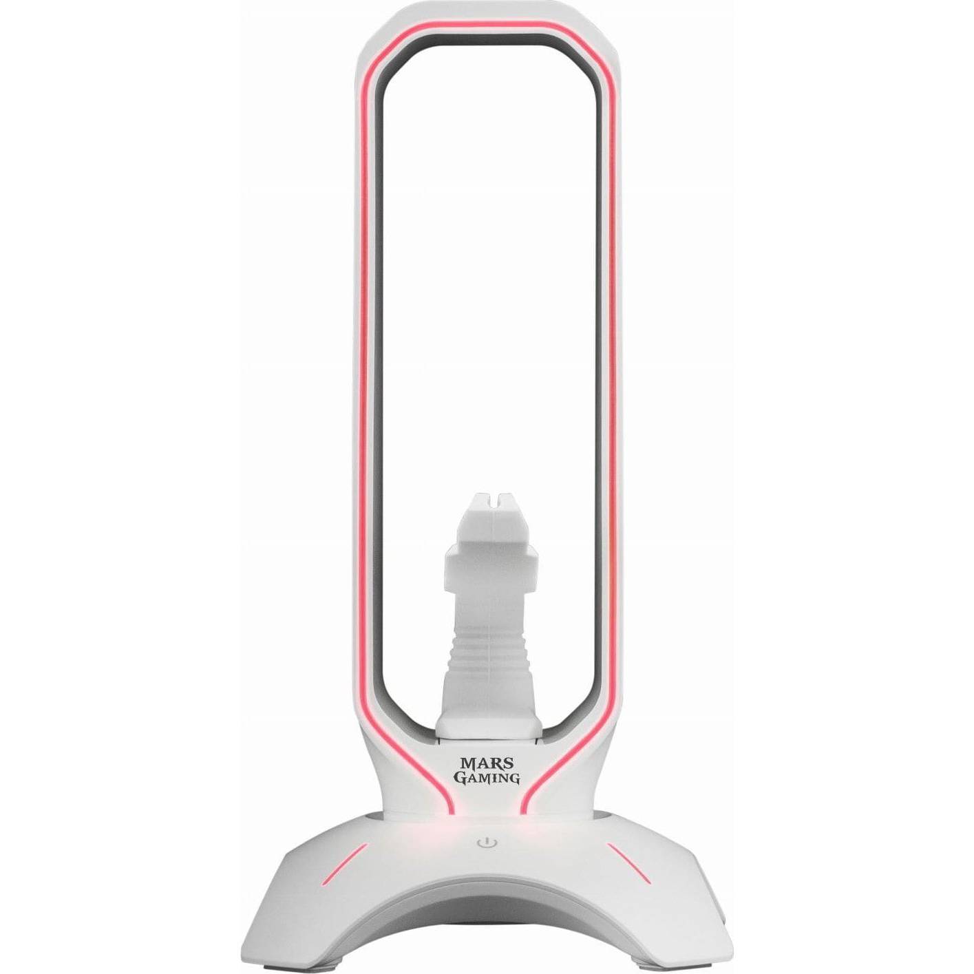 Suporte Headset 3 em 1 Mars Gaming MHHPRO RGB Hub USB 3.0 Branco - Imagem 4