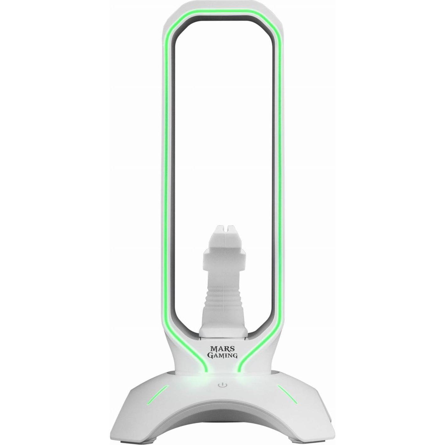 Suporte Headset 3 em 1 Mars Gaming MHHPRO RGB Hub USB 3.0 Branco - Imagem 3