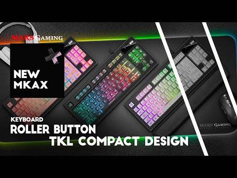Teclado MARS GAMING MKAX Híbrido Mecânico TKL RGB, Apoio Gel Rosa Português - Imagem 2