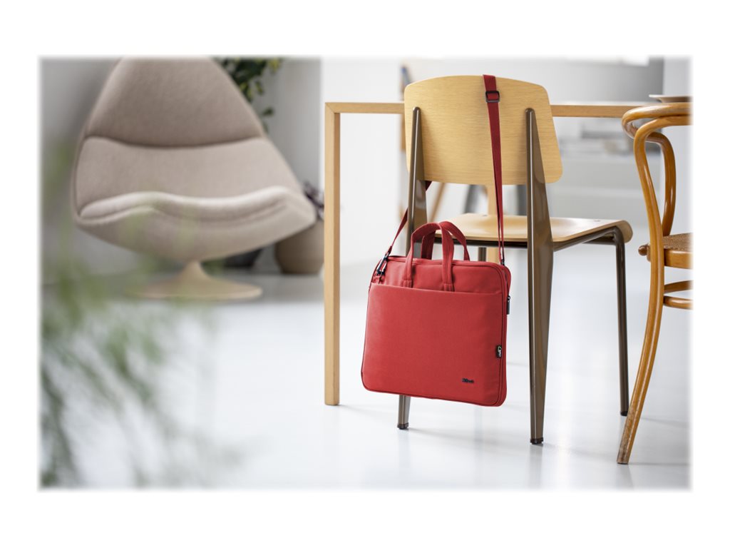 Mala Portátil Trust Bologna Slim 16" Vermelho - Imagem 10