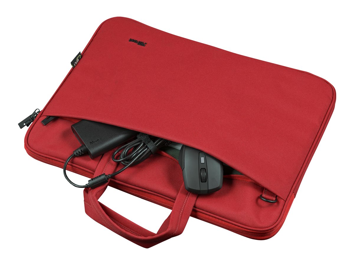 Mala Portátil Trust Bologna Slim 16" Vermelho - Imagem 7