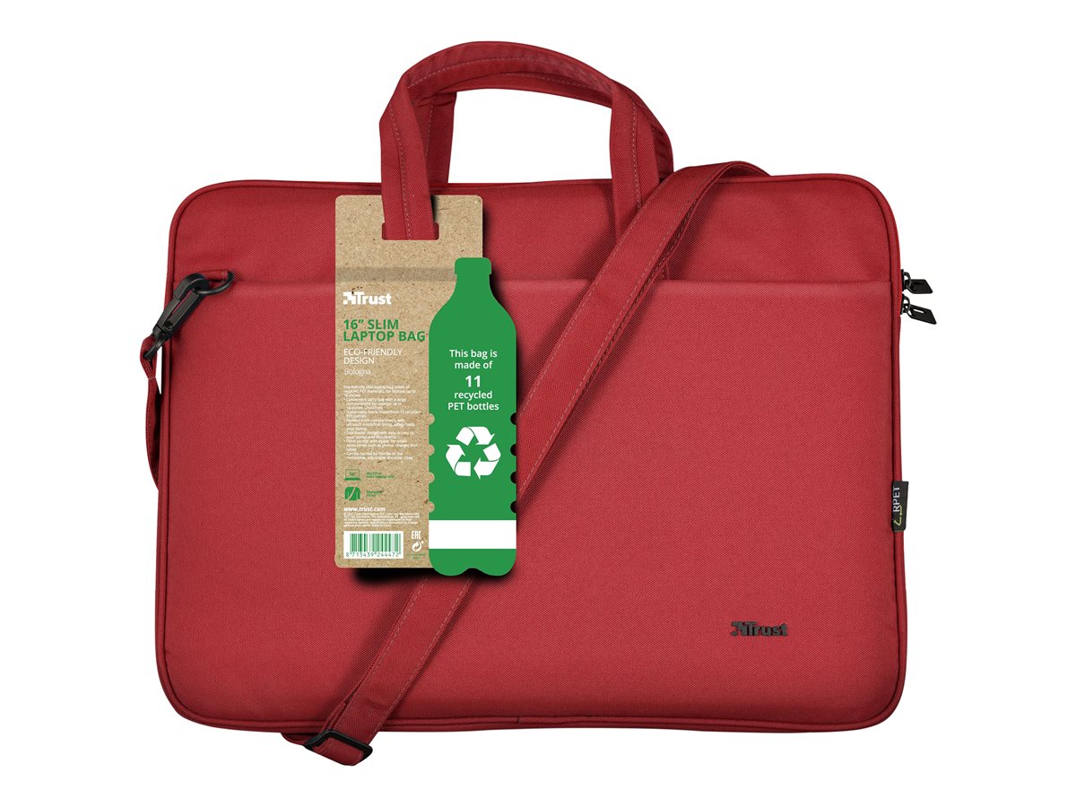 Mala Portátil Trust Bologna Slim 16" Vermelho - Imagem 6