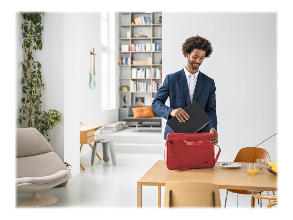 Mala Portátil Trust Bologna Slim 16" Vermelho - Imagem 9