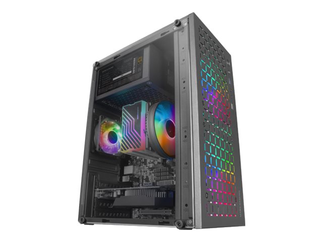 Caixa MARS GAMING MC-CORE Micro ATX Vidro 2 Ventoinhas FRGB Preto - Imagem 1
