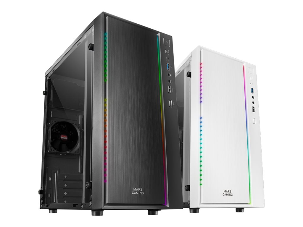 Caixa PC MARS GAMING MCM Micro-ATX Janela A-RGB Preto - Imagem 1