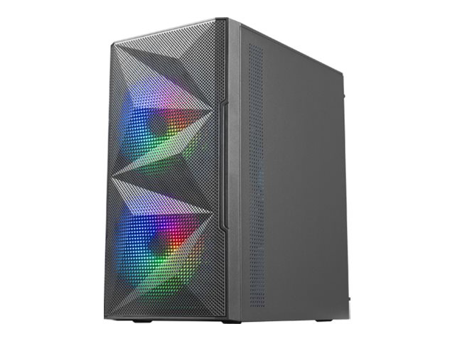 Caixa MARS GAMING MC-ME Micro-ATX Vidro Temperado FRGB Preto - Imagem 1