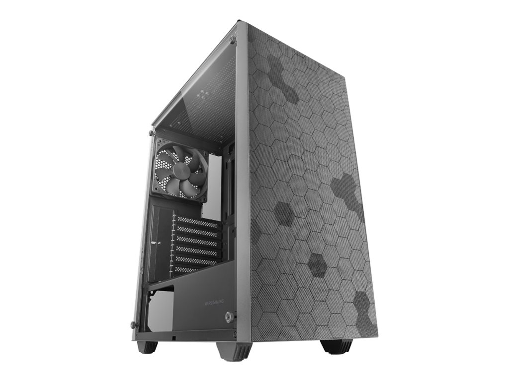 Caixa PC MARS GAMING MC-Q3 ATX, Painel Mesh, Anti-Pó, Preto - Imagem 1