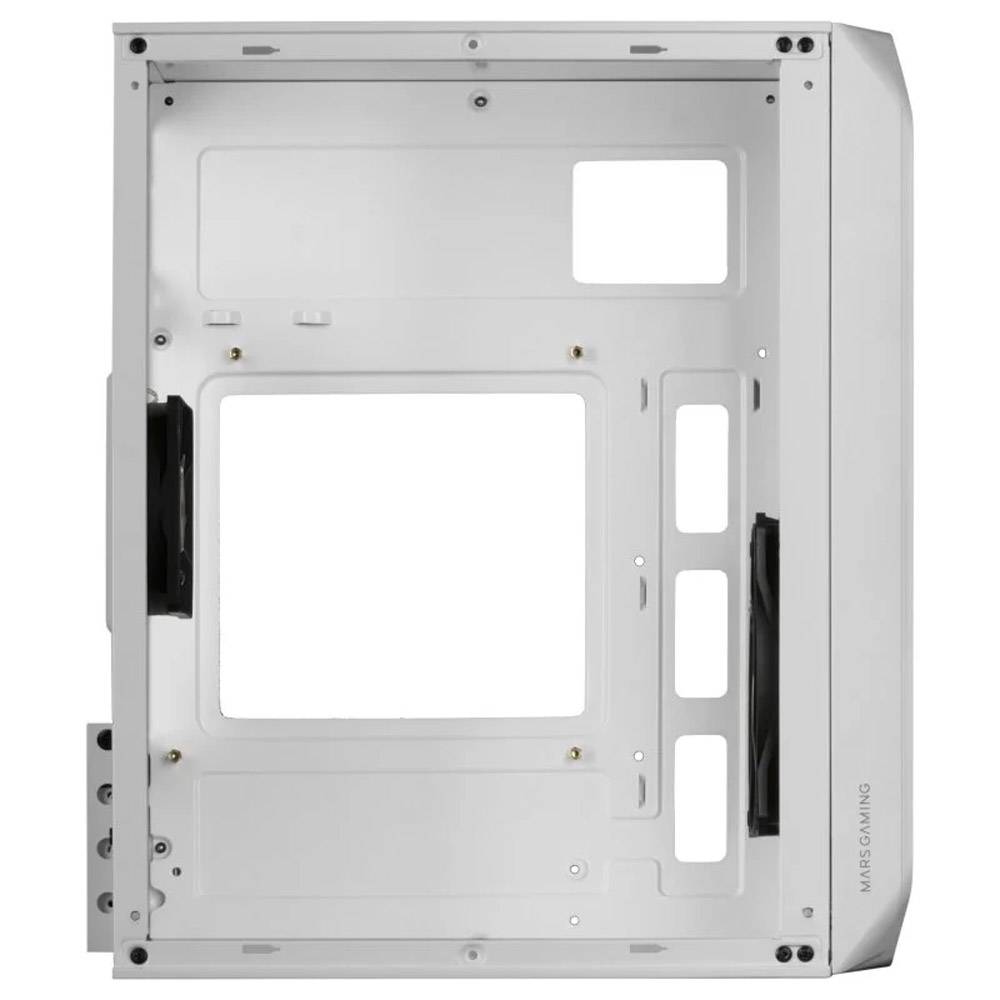 Caixa MARS GAMING MC-S2 Micro-ATX Janela Mesh RGB Branco - Imagem 4