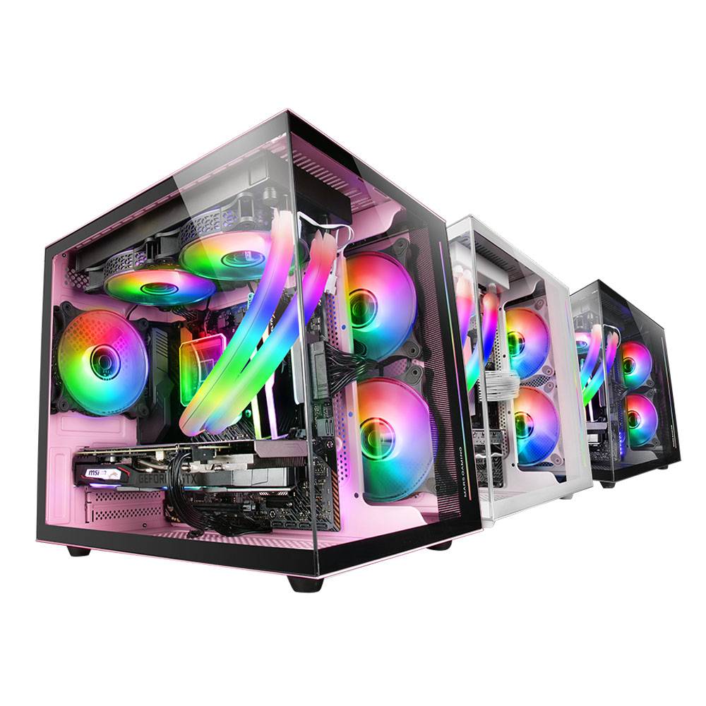 Caixa MARS GAMING MC-VIEW Micro-ATX Vidro Temperado 90º Rosa - Imagem 8