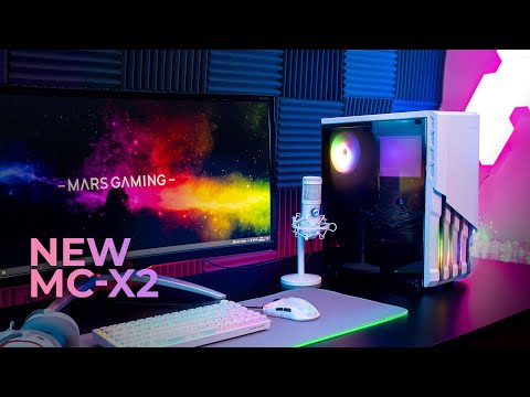 Caixa ATX Mars Gaming MC-X2 Branco, 2 Ventoinhas FRGB, Frente Metal - Imagem 7