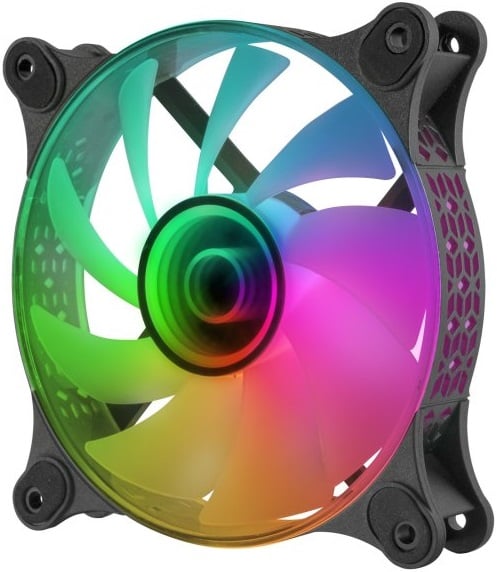 Ventoinha MARS GAMING MF-3D 12cm ARGB Mirror Black - Imagem 3