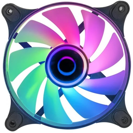 Ventoinha MARS GAMING MF-3D 12cm ARGB Mirror Black