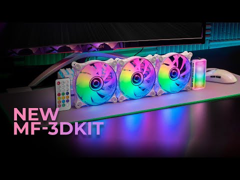 Kit Ventoinhas MARS GAMING MF-3DKIT ARGB 3x 12cm Espelho Infinito Branco - Imagem 5