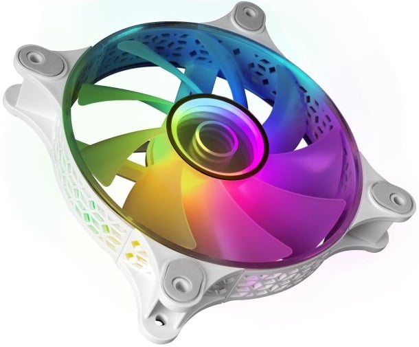 Ventoinha MARS GAMING MF-3D 120mm Infinite Mirror ARGB PWM Branco - Imagem 2