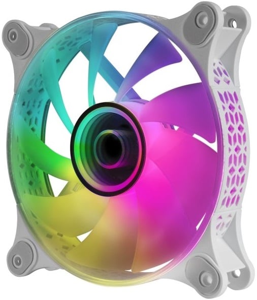 Ventoinha MARS GAMING MF-3D 120mm Infinite Mirror ARGB PWM Branco - Imagem 3