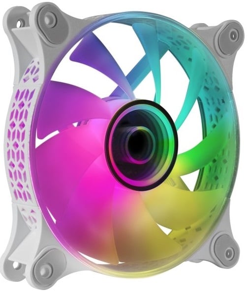 Ventoinha MARS GAMING MF-3D 120mm Infinite Mirror ARGB PWM Branco - Imagem 4