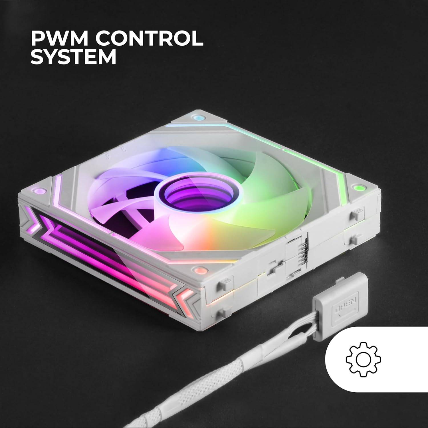 Kit Ventoinhas MARS GAMING MF-LINKFINITYKIT 120mm Modular Branco 3 Unidades - Imagem 5