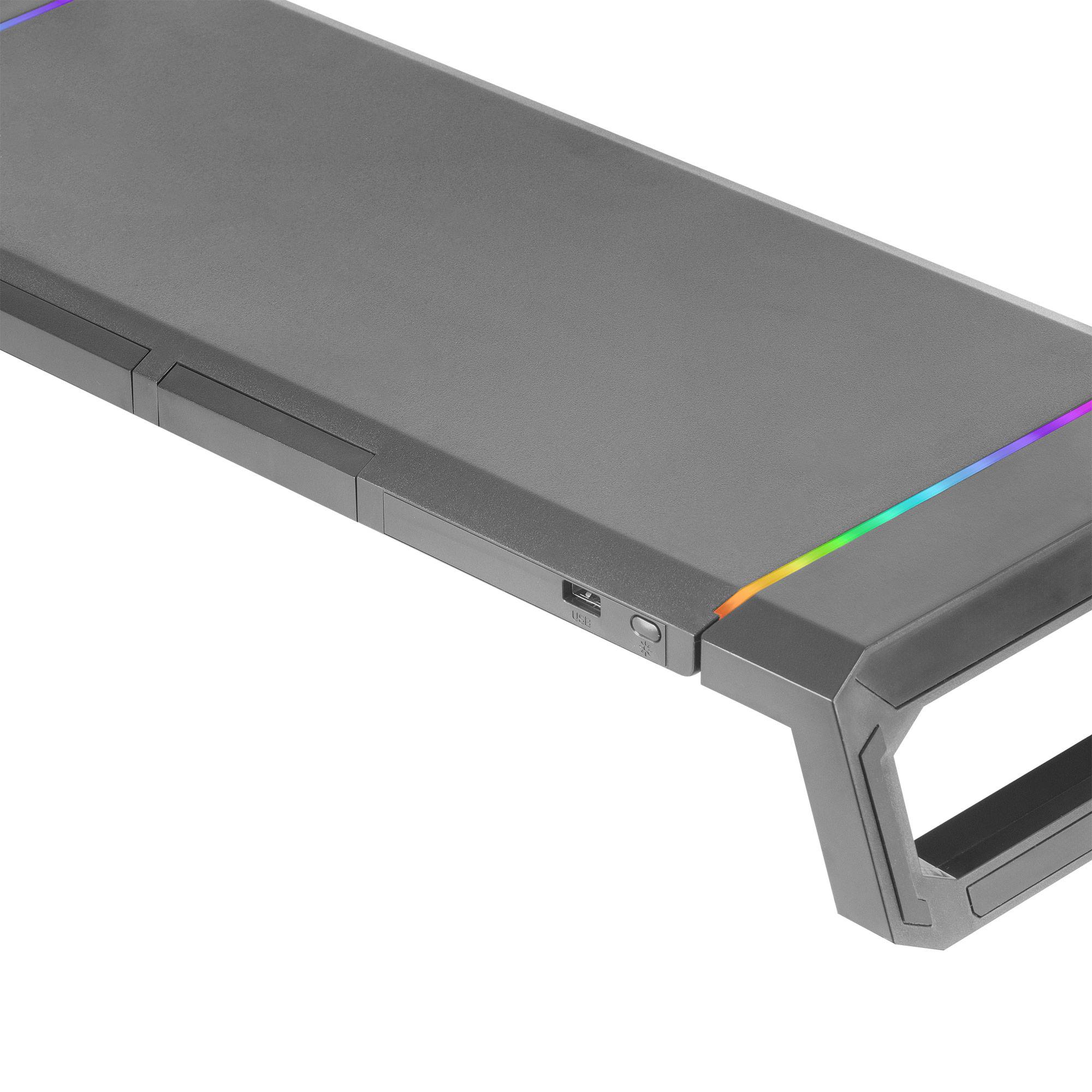 Suporte Monitor MARS GAMING MGS-ONE Preto USB RGB Suporte Telemóvel - Imagem 6