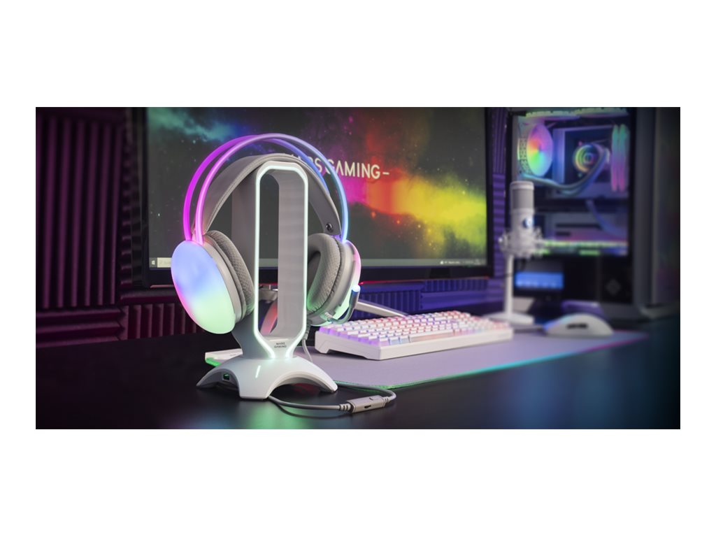 Auscultadores MARS GAMING MH-GLOW Branco - Imagem 7