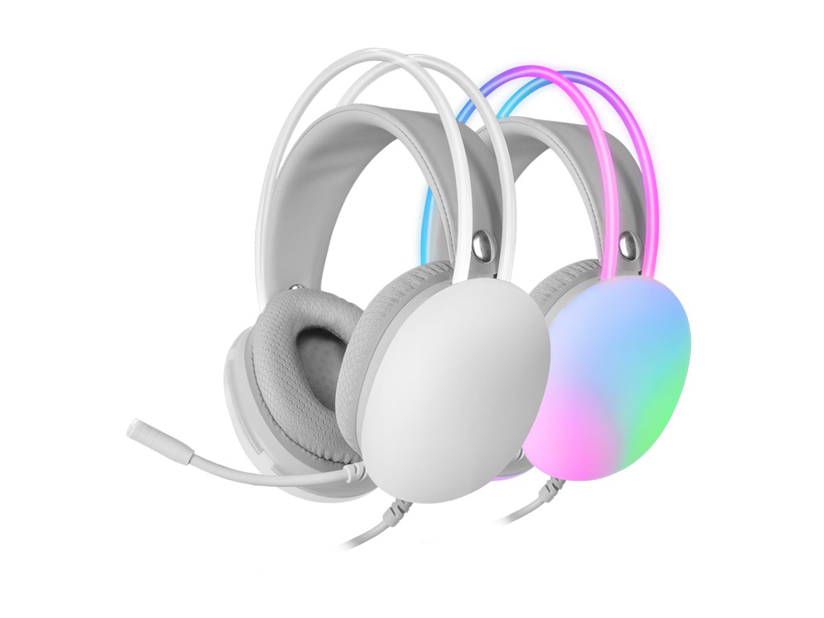 Auscultadores MARS GAMING MH-GLOW Branco - Imagem 4