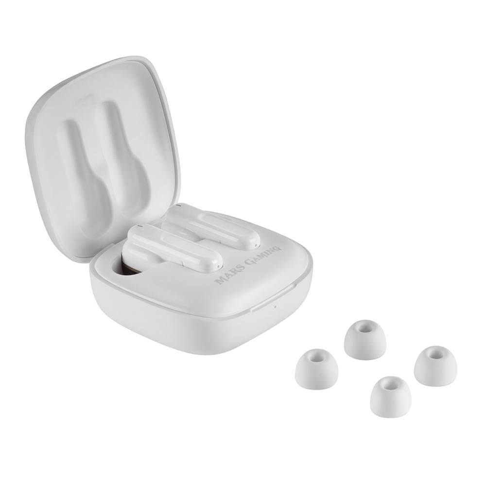 Auriculares Mars Gaming MIHB True Wireless Gaming Baixa Latência Branco - Imagem 4