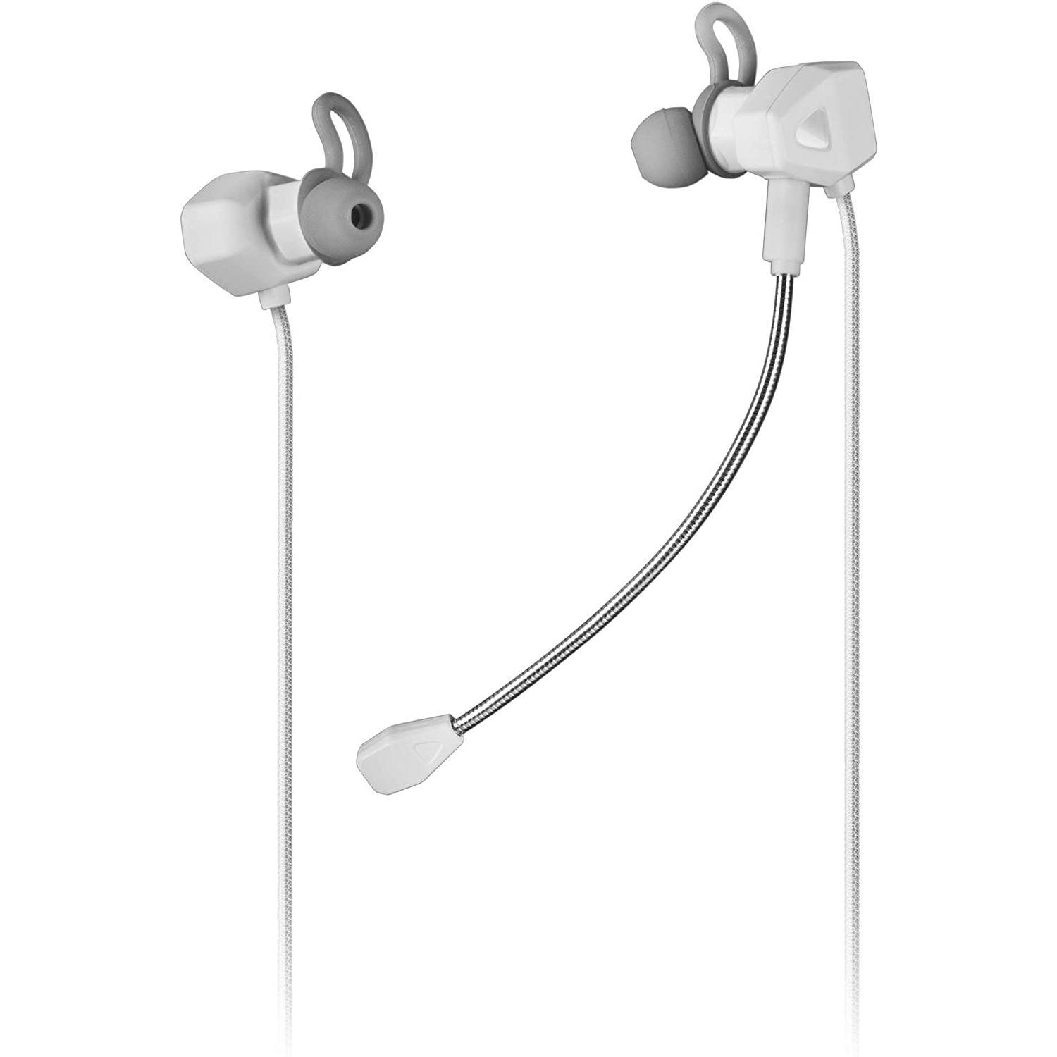 Headset In-Ear MARS GAMING MIHX Haptic Duplo Microfone Branco - Imagem 1