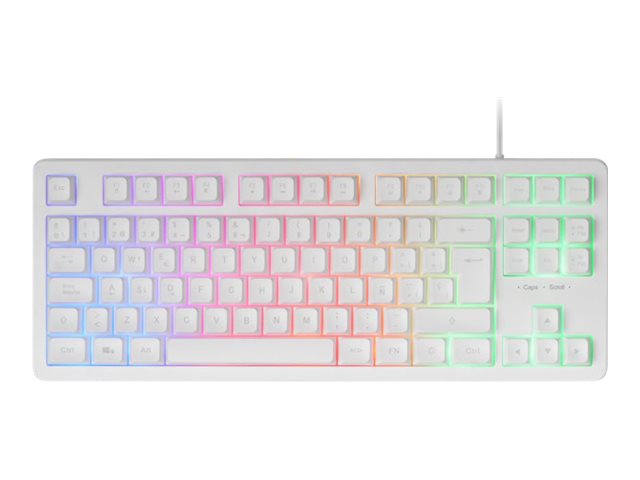 Teclado Mars Gaming MK023 TKL H-Mech FRGB Branco PT - Imagem 1