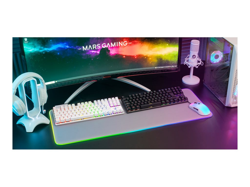 Teclado Mars Gaming MK80 TKL Mecânico Switches Red RGB PT Preto - Imagem 2