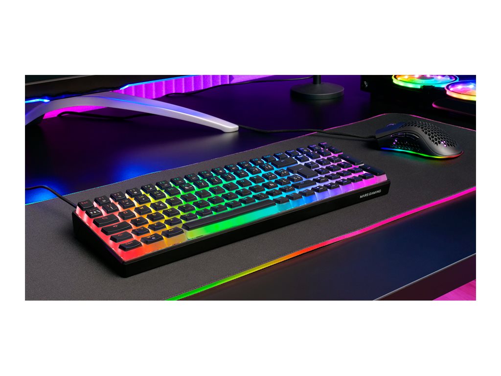 Teclado Mecânico MARS GAMING MKULTRA 96% RGB Preto Layout PT Switches Outemu Red - Imagem 2