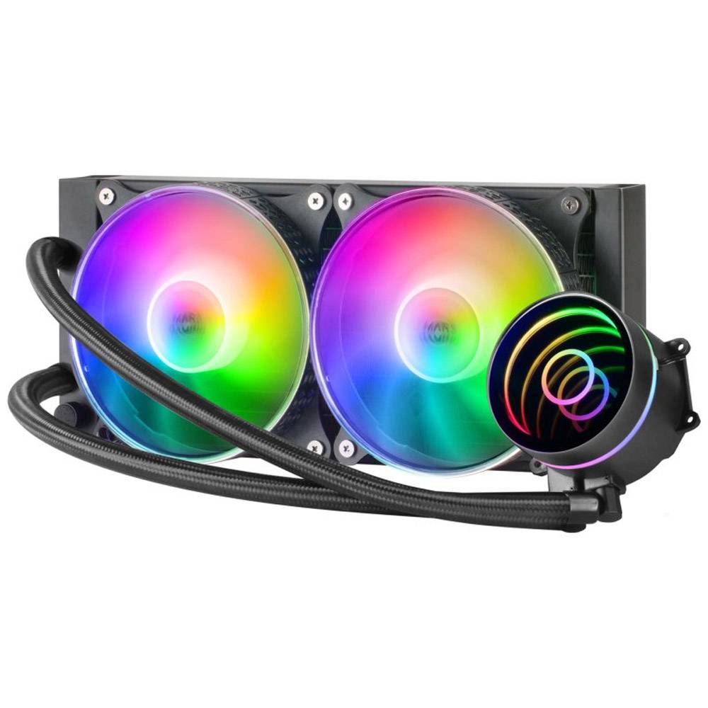 Refrigeração Líquida MARS GAMING ML-ONE240 240mm FRGB Infinity Mirror Preto - Imagem 2