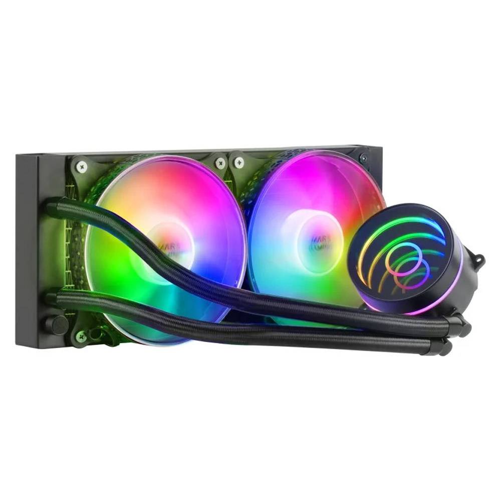 Refrigeração Líquida MARS GAMING ML-ONE240 240mm FRGB Infinity Mirror Preto - Imagem 1