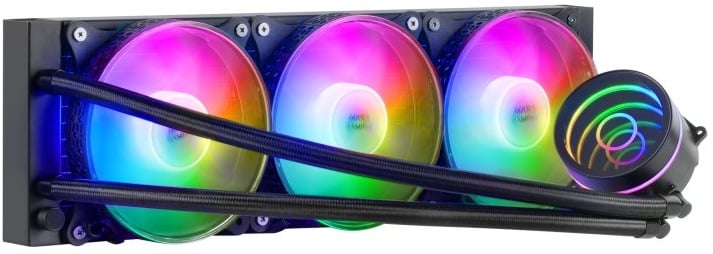 Refrigeração Líquida MARS GAMING ML-ONE360 360mm RGB Espelho Infinito Preto - Imagem 1